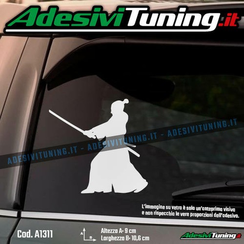 Adesivo samurai con - adesivo,