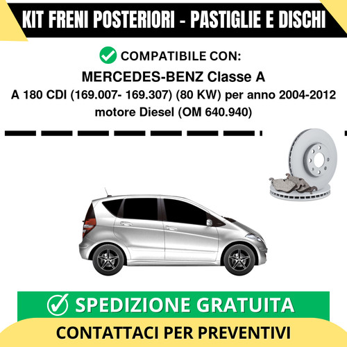 Kit freni posteriori per - freni,