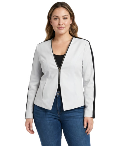 Giacca blazer senza colletto