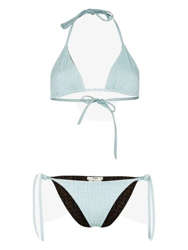 Fendi bikini blu - blu, ff
