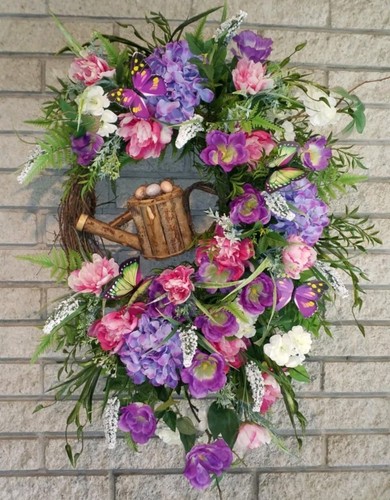 Ghirlanda porta estiva fiori - ghirlanda,