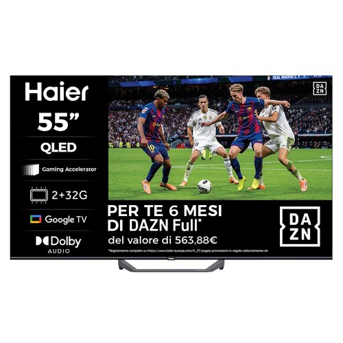 Haier smart qled 4k - tv, 55