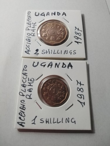 Uganda monete 2 e - 2,