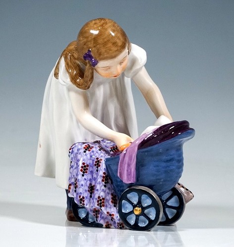 Meissen jugendstil figura - meissen,