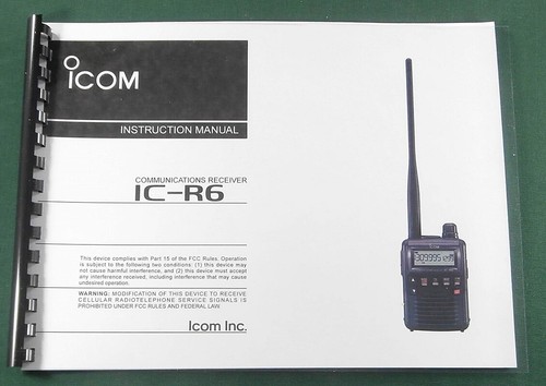 Icom manuale di - ic-r6,