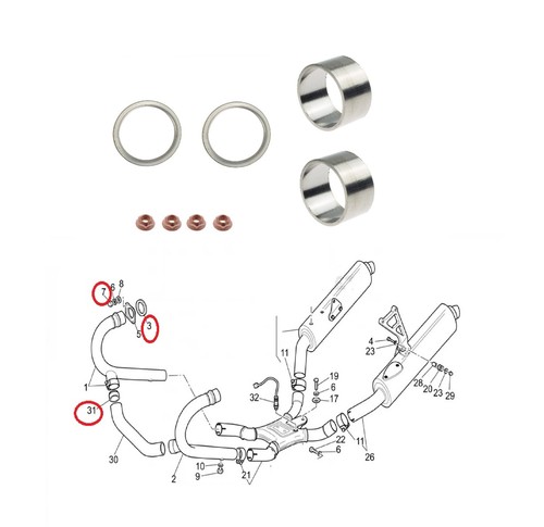 Kit guarnizioni connettore