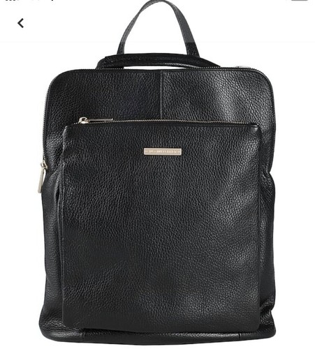 Zaino borsa nero vera pelle - borsa,