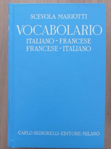 Vocabolario italiano francese