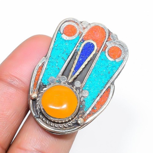 Anello regolabile corallo