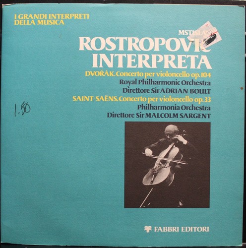 Rostropovic interpreta dvorak - rostropovic,