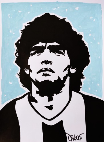 Love maradona street art - dr.,
