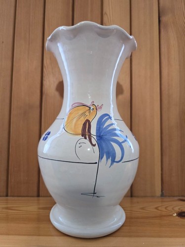 Vaso ceramica gallo vintage - vaso,