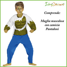 Costume vestito hulk bambino