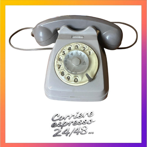 Telefono fisso vintage disco - fisso, a