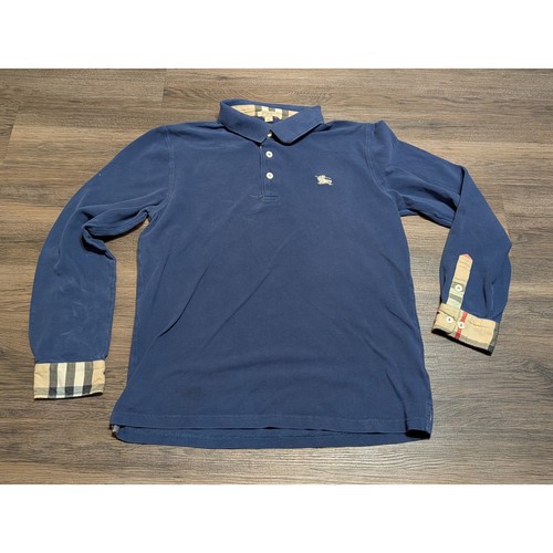 Polo burberry brit uomo blu - brit, xl