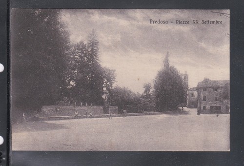 Cartolina predosa piazza - piazza, xx