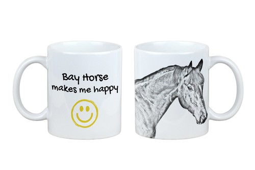 Cavallo della baia tazza con - cavallo,