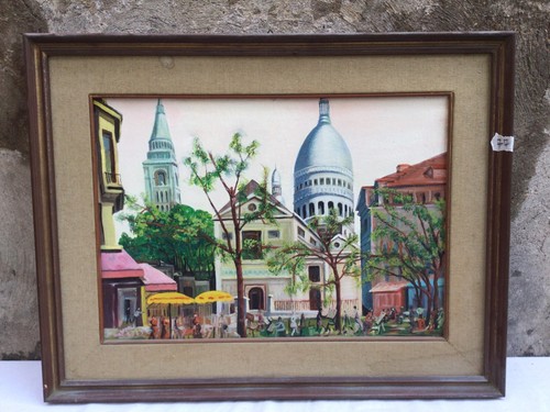 Dipinto olio tela piazza - dipinto,