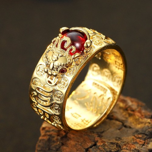 Anello portafortuna pixiu - pixiu, feng