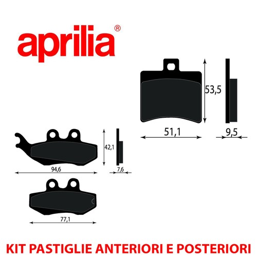 Kit pastiglie freno anteriori - freno,