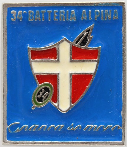 Distintivo alpini batteria - alpini,