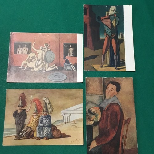 Cartoline originali chirico - originali, de