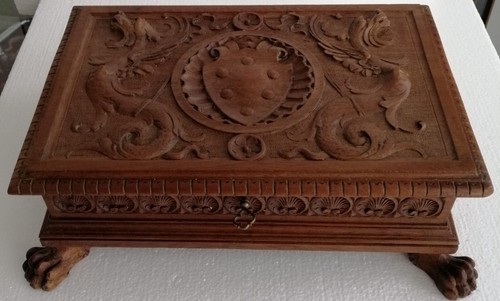 Cofanetto legno intarsiato - in,