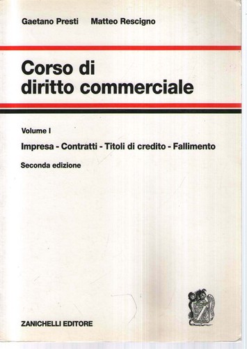 Corso diritto commerciale - corso, di
