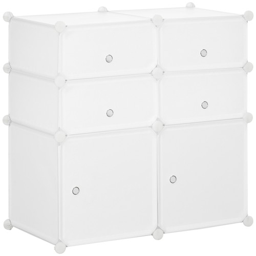 Homcom guardaroba armadio - guardaroba,