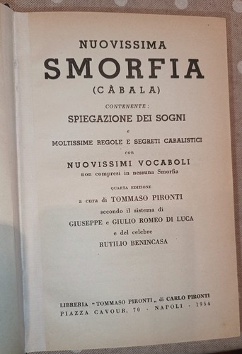 Nuovissima smorfia tommaso - nuovissima,