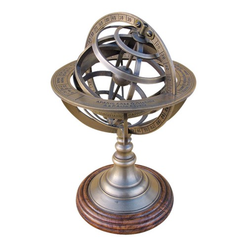 Sfera armillare ottone - sfera,