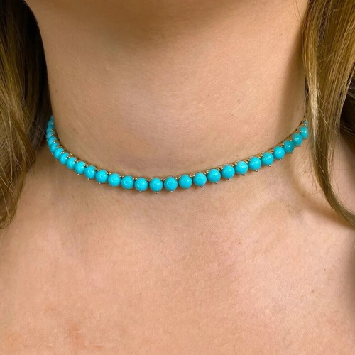 Collana turchese blu - ,