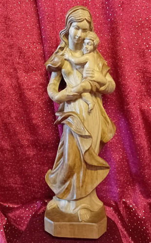 Madonna con bambino tiglio - con, bambino,