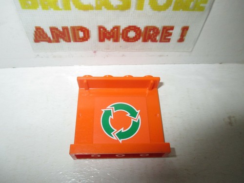 Lego panel 1x4x3 green - 1x4x3,