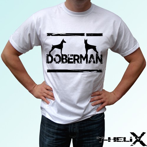 Logo doberman shirt cane - -, t-shirt