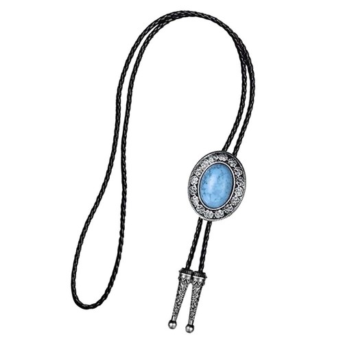 Collana pelle cravatta - ,