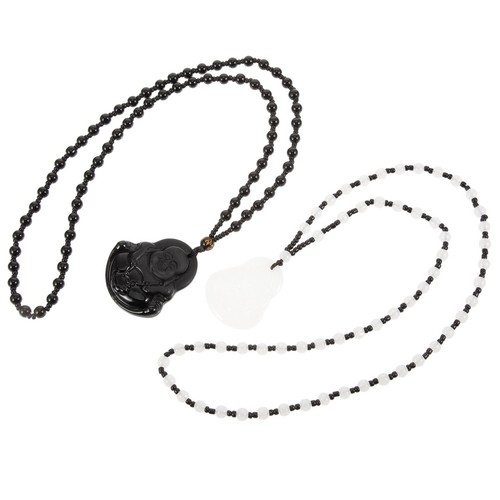 Pcs obsidian necklace - 2,