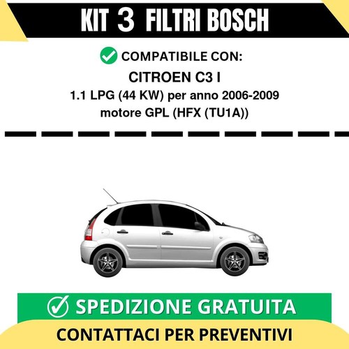 Kit filtri bosch citroen c3 - 3,