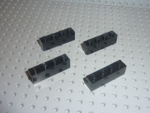 Lego black brick 1x4 ref - 4,