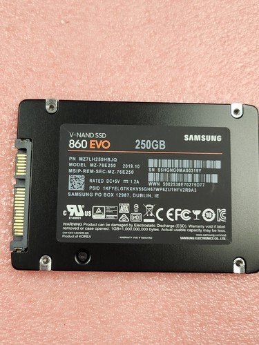 Ssd samsung 860evo 76e250 - ssd, mz-76e250