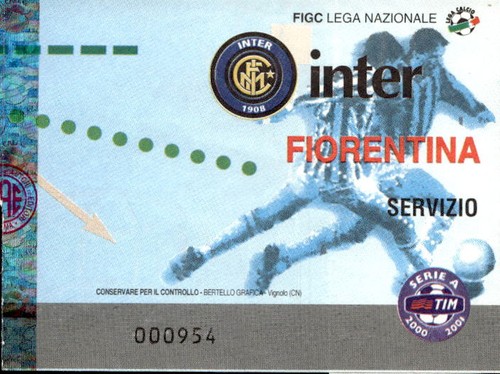 Biglietto calcio inter - biglietto,