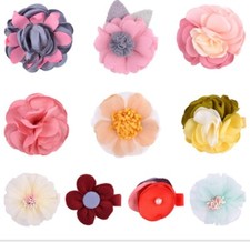 10-Pack Baby Girl Flower Hair