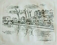 Orfeo Tamburi, acquaforte originale, firmata e numerata