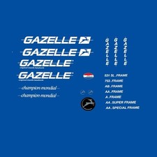 Decalcomanie bici Gazelle anni