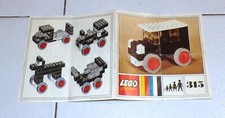 LEGO System ISTRUZIONI 315 Taxi europeo European Taxie - manuale libretto 1963