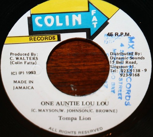 Tumpa lion one auntie lou - -,