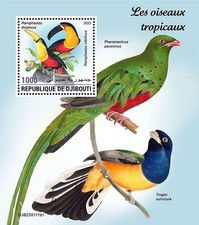 TROPICAL BIRDS Bird MNH foglio
