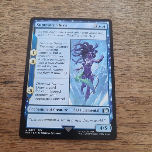 Summon shiva 0078 carta - u,