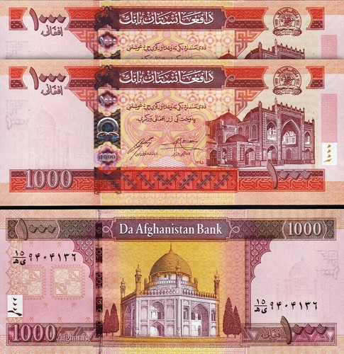 Afghanistan 1000 afghani 2016 - 1000,