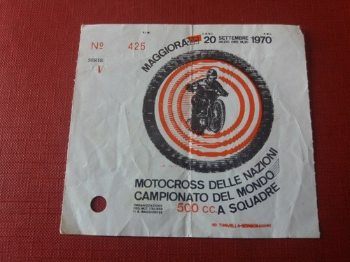Biglietto maggiora moto cross - biglietto,